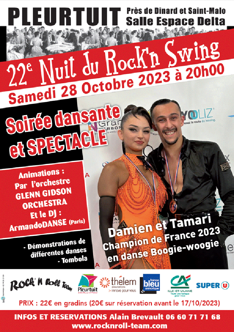 22è Nuit du Rock and Swing Pleurtuit Au cœur de la côte d’Emeraude